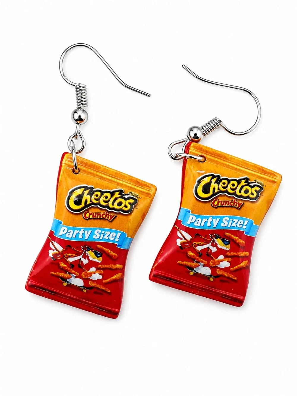 Flamin’ Hot Cheetos 4pc Beauty Set Eyeshadow Lip Scrub Bag Earrings